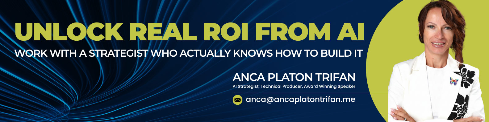 Anca Platon Trifan AI Strategist, Technical Producer, Award Winning Speaker